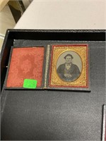 Antique Daguerreotype  Type in Frame