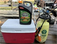 Cooler, Lawn Sprayer and More