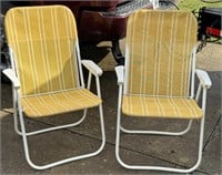 2 - Folding Lawn Chairs