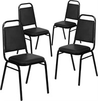 4 Pack HERCULES Stacking Banquet Chairs