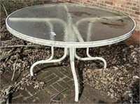 48" Glass Top Patio Table