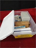 Small Tote of Tacks,Labels & Index Cards