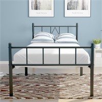 14in Twin Size Bed Frame with Headboard