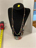 Beautiful Colored Glass Necklace