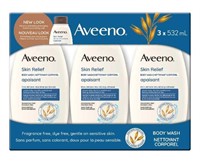 3-Pk Aveeno Skin Relief Body Wash 532 mL