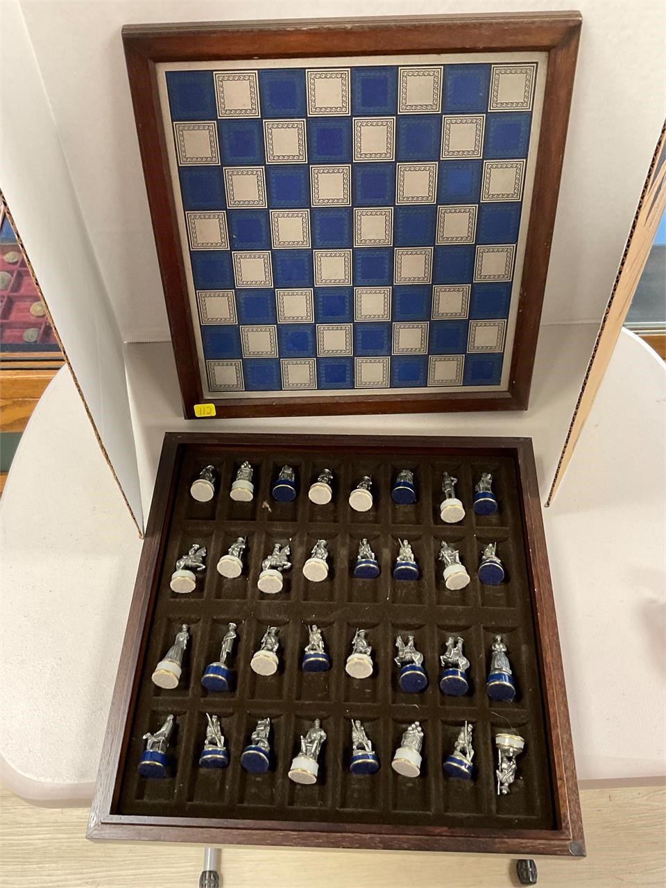 Civil War Quality Pewter Chess Set