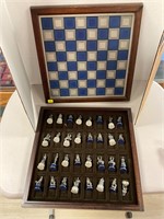 Civil War Quality Pewter Chess Set