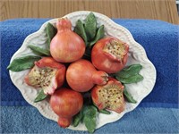 Pomegranate Ceramic Plate 8" x 10"