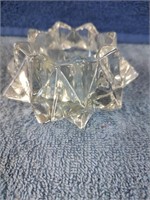 Vintage Crystal Clear Star Shaped Art Glass