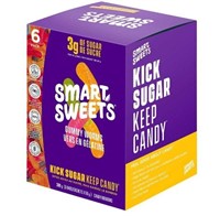 (2) 6-Pk Smart Sweets - Gummy Worms 50 g