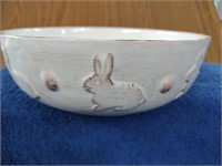 Farval Ivory China Bunny Bowl - 4" x 9"