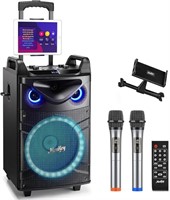 Moukey Karaoke Machine,12" Woofer PA System