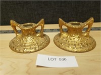 Weeping Bright Gold 22K Gold, Candle Holders