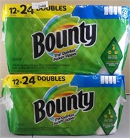 2x Bounty Paper Towels 12 Rolls Each
