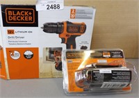Black & Decker Drill & Lithium Battery