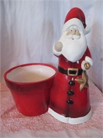 LOT 139 SANTA CHRISTMAS PLANTER 12 INCHES HIGH