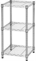 Square Mini 3 Tier Chrome Wire Rack