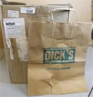 Box Of Dicks Sporting Goods Brown Bags
