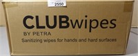 Box Of Club Sanitizing  Wipes By Petra