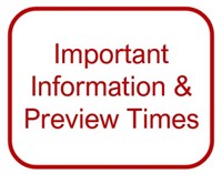 IMPORTANT INFO & PREVIEW TIMES