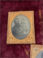 Antique Daguerreotype Man and Child