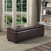 48"" Wide Rectangle Storage Ottoman Bench