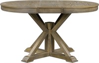 Dining Table with a 12"" Leaf Natural Wood Wash
