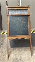 Vintage Litho plate blackboard w/Decloration of