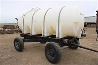 1000 gallon water tank on 4 wheel gear