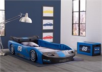 Turbo Race Car Twin Bed, Blue