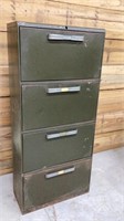 Vintage metal file cabinet 62in tall