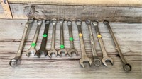 10 assorted  wrenches