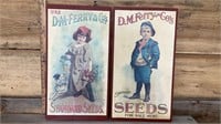 D.M. Ferry and Co. standard seed signs