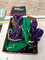 A group of Crown Royal bags