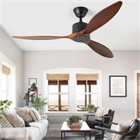 MUNJUN 52inch Wood Ceiling Fan