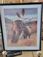 VTG Native American Framed Art