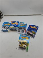 5 hot wheels cars