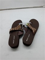 West loop brown sandals size 7-8