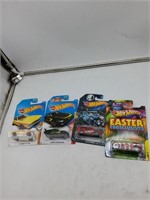 4 hot wheels cars