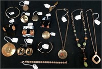 ASSORTED COPPER JEWELRY, NECKLACES, BRACELETS,