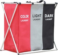 2-Pack Large Laundry Baskets  Waterproof (2PCS-RED