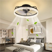 Black 18.89' LED Fan with Remote Control