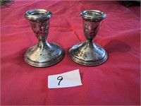 STERLING REED AND BARTON CANDLE HOLDERS