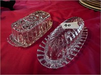CRYSTAL BUTTER DISHES