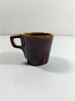 Vintage Hull Pottery Brown Drip Glazed Coffee Mug