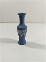 Vintage Avon  Blue Wedgewood Grape Bud Vase