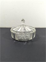 Vintage Anchor Hocking Old Cafe Glass Candy Dish