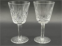 (2) Waterford Lizmore Wine Glasses