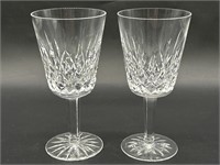(2) Waterford Lizmore Goblets