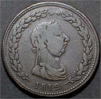 Canada LC-47A2 Thomas Halliday 1812 One Penny Toke